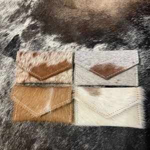 🤍🤎American Darling Tan  Cowhide Cardholder Small Wallet 🤎🤍 Reduced From $35 🤎